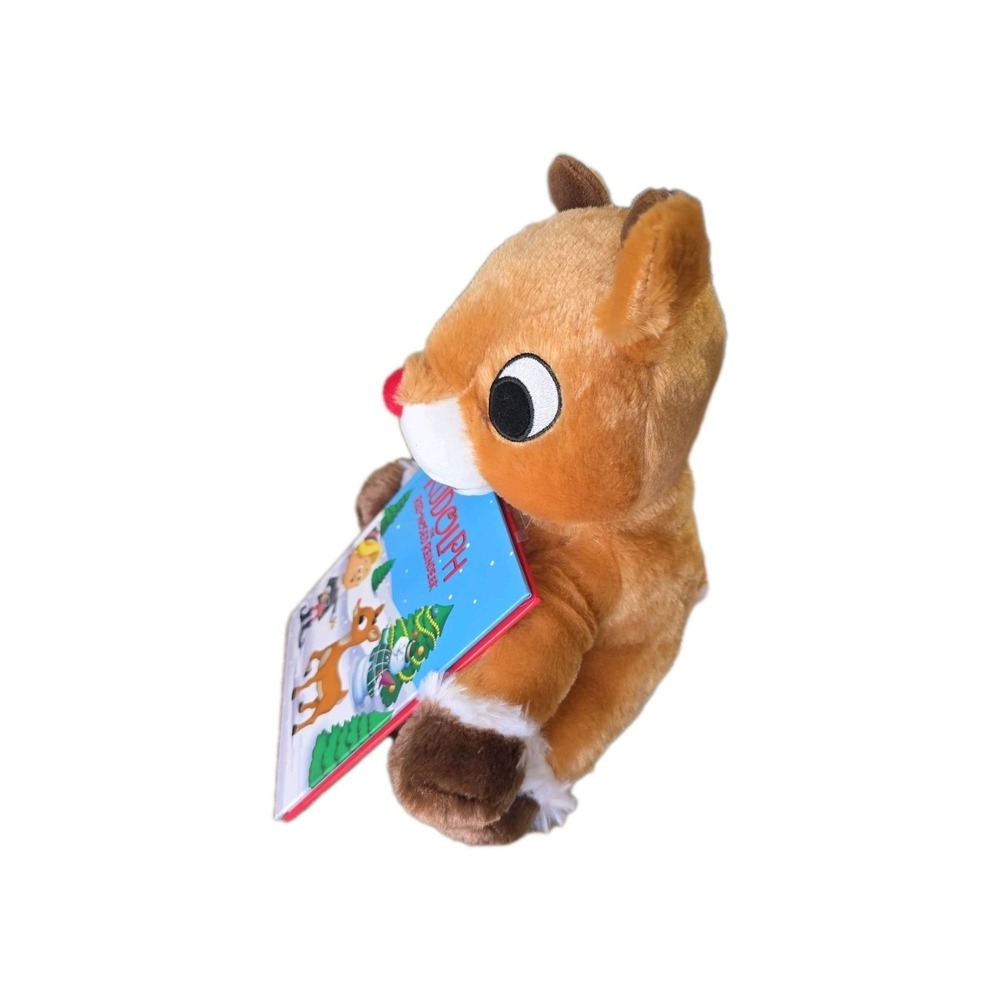 Rudolph the Red-Nosed Reindeer Rudolph 10-Inch Plush & Book by Kohl's Care - Picture 2 of 4